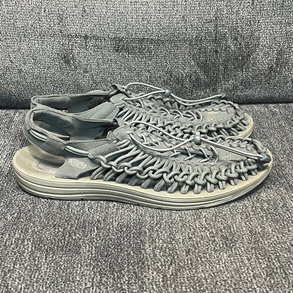 Keen Uneek Sneaker Sandal Men 13 Gray Bungee Cords Summer Comfort Vacays Outdoor - Picture 2 of 8